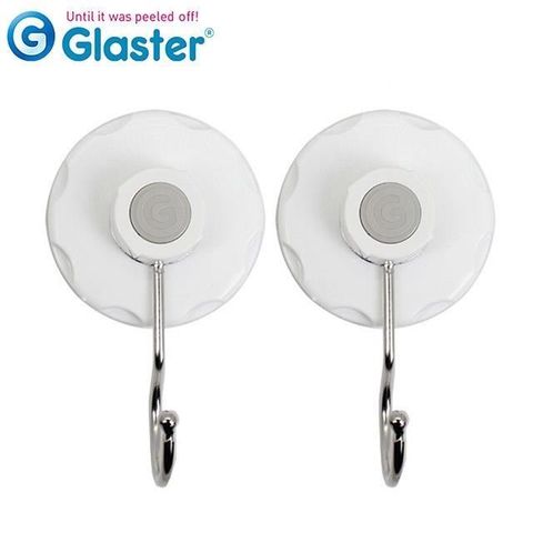 Glaster 【南紡購物中心】 韓國無痕氣密式掛勾2入組3kg(GS-19)