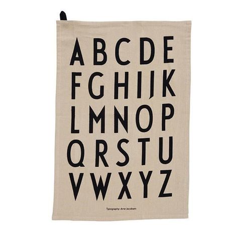 DESIGN LETTERS 經典茶巾(2入)_淺褐色