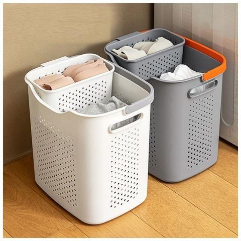 【南紡購物中心】 MGSHOP日式分類洗衣籃 子母分格髒衣籃(玩具籃 收納籃 內衣籃)