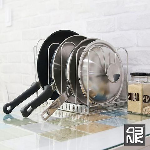 【南紡購物中心】【韓國 4BNK】不鏽鋼可調式鍋架