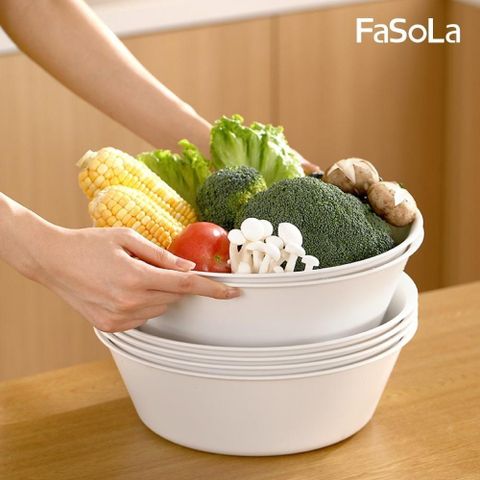 【南紡購物中心】 FaSoLa 多用途二合一雙層瀝水籃