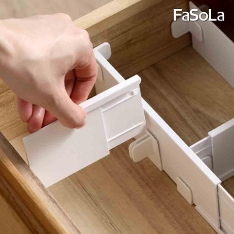 FaSoLa DIY可伸縮任意拼接 抽屜隔板扣
