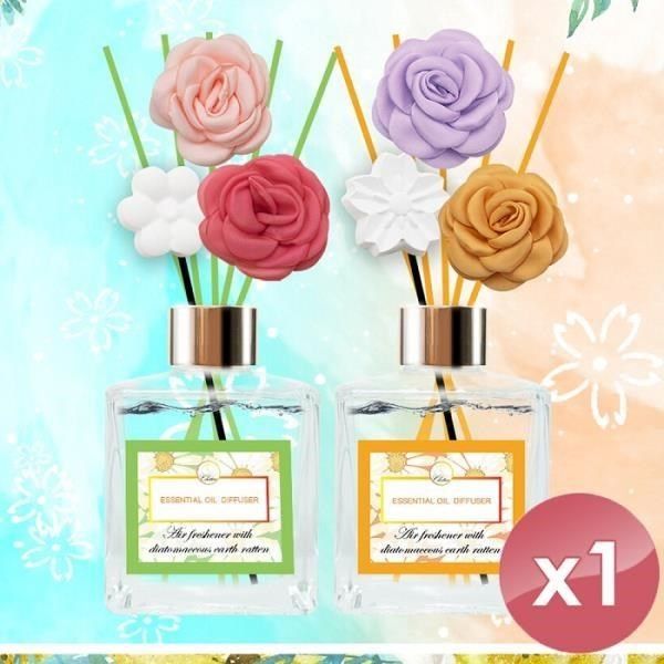 QiMart 【南紡購物中心】 MIT春夏款珪藻土擴香瓶-1入組