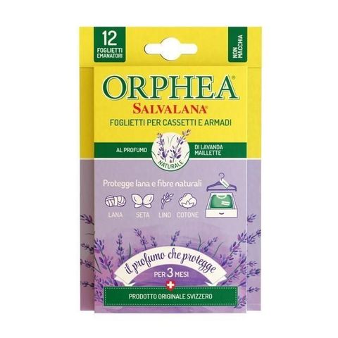 【南紡購物中心】ORPHEA歐菲雅薰衣草衣物環境保護片 書籤式(12片)樟腦丸的替代品