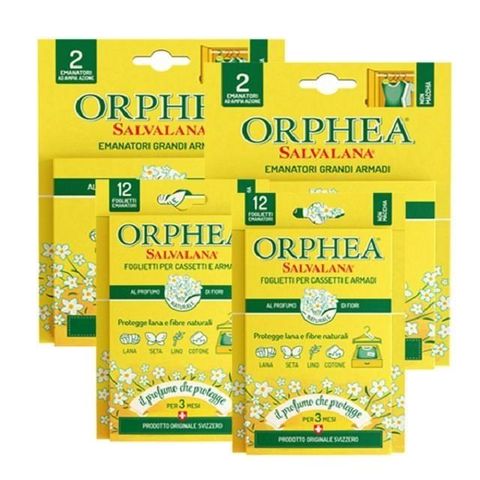 【南紡購物中心】 ORPHEA 歐菲雅 衣物保護組 經典花香 掛耳+掛片各2盒