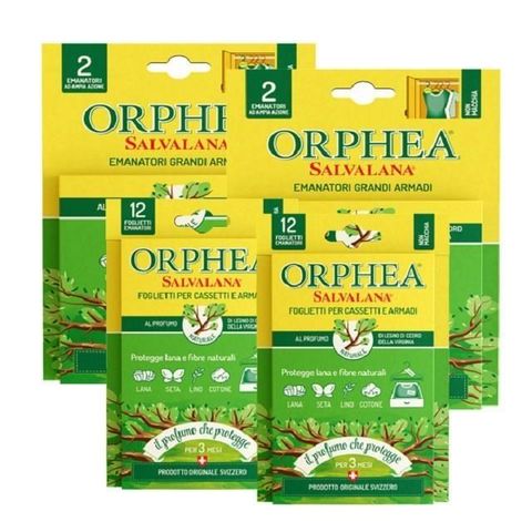 【南紡購物中心】 ORPHEA 歐菲雅 衣物保護組 原木香 掛耳+掛片各2盒