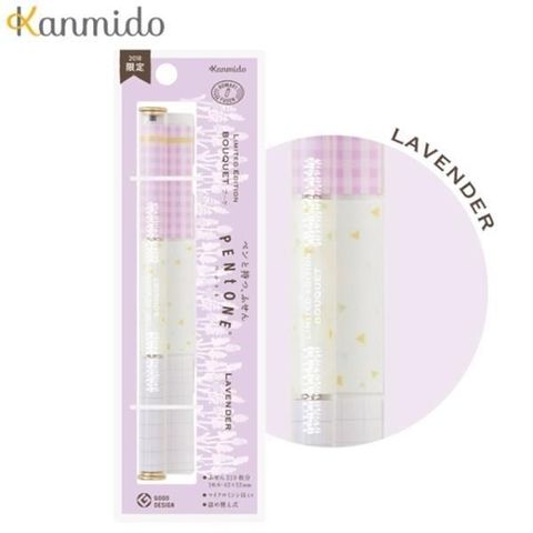 【南紡購物中心】 日本文具大賞Kanmido限定款(薰衣草)筆型便利貼自黏便利紙PENtoONE筆形便條紙PT-1008便利貼貼紙