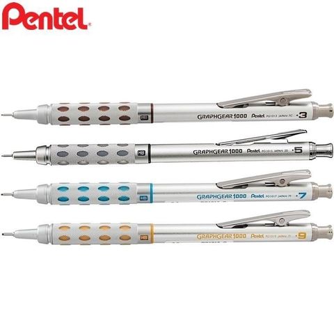 【南紡購物中心】 日本Pentel製圖筆GRAPHGEAR平衡1000飛龍製圖自動鉛筆PG1013 0.3mm制圖筆 PG1015 0.5mm繪圖筆PG1017 0.7mm畫圖筆