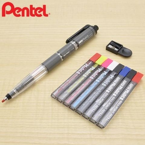 Pentel 飛龍 【南紡購物中心】 日本八合一Super Multi 8色鉛筆機能筆組2mm筆芯PH803ST複合式製圖筆彩色繪圖筆