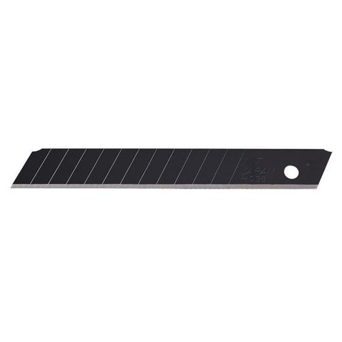 NT Cutter中型H美工刀替刃BH23P(10入,85°高碳鋼黑刃,刃厚0.38mm,刃付16")