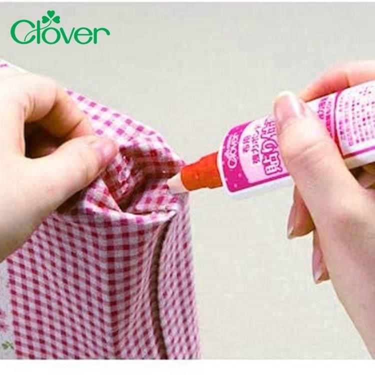 CLOVER 【南紡購物中心】 日本製造可樂牌布用強力膠免用針線膠水58-444布料用修補膠水縫合膠水布膠裁縫紉膠水布料膠水布黏著劑