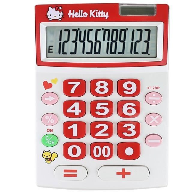 E-MORE 【南紡購物中心】  HelloKitty 12位數計算機 KT2289