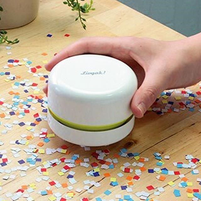 SONIC 【南紡購物中心】 日本電池式桌上型吸塵器清潔桌面吸塵器Suzy小型吸塵器迷你吸塵器LV-1845