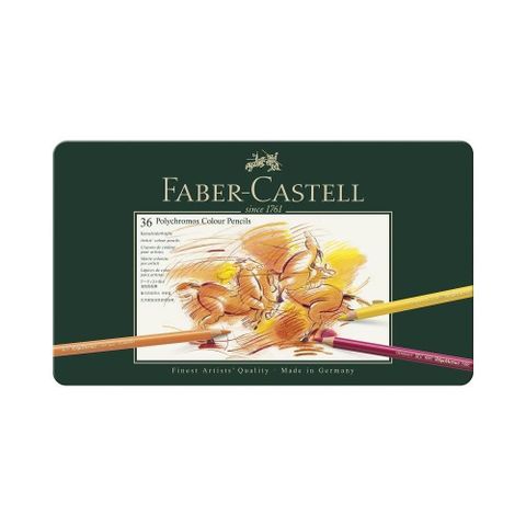 Faber-Castell 輝柏 【南紡購物中心】 藝術家級油性色鉛筆高純的天然礦石粉與植物為原料筆芯不易斷裂