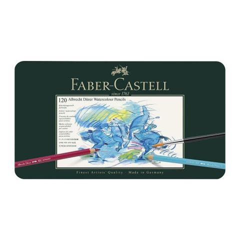 Faber-Castell 輝柏 【南紡購物中心】 藝術家級水彩色鉛筆高純的天然礦石粉與植物為原料筆芯不易斷裂