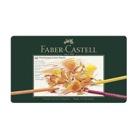 Faber-Castell 輝柏 【南紡購物中心】 藝術家級油性色鉛筆高純的天然礦石粉與植物為原料筆芯不易斷裂