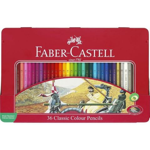 Faber-Castell 輝柏 【南紡購物中心】  油性彩色鉛筆 36色鐵盒 /盒 115846