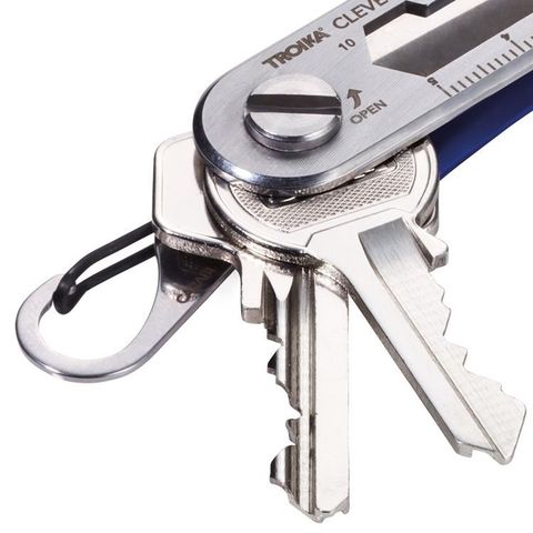 德國TROIKA聰明CLEVER KEY工具鑰匙圈KCL81(一字起子開瓶器登山扣扳手尺) - PChome 24h購物