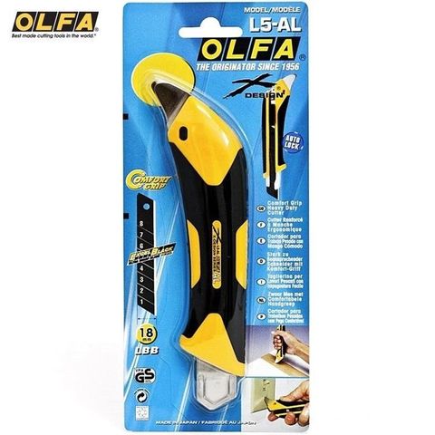 OLFA 【南紡購物中心】 日本製造易握X系列大型美工刀L5-AL