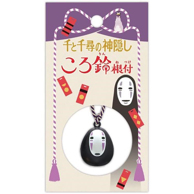 ENSKY 【南紡購物中心】 日本神隱少女無臉男包包手機祈願吊飾鈴鐺根附386085(黃銅製)掛飾鈴根付