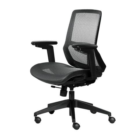 【SingBee 欣美】TYSON-702太森椅-無頭枕/含扶手(尼龍腳/電腦椅/人體工學椅/辦公椅)