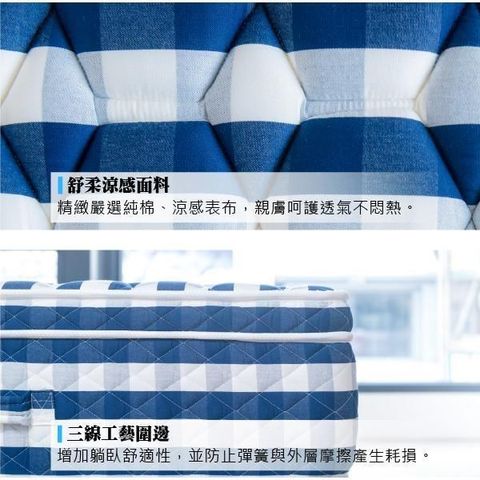 【南紡購物中心】 【我們是幸福床店】藍色棉花糖 6*7(特大雙人)