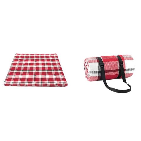 [HOUSE MALL] 加厚綁帶野餐墊附收納袋