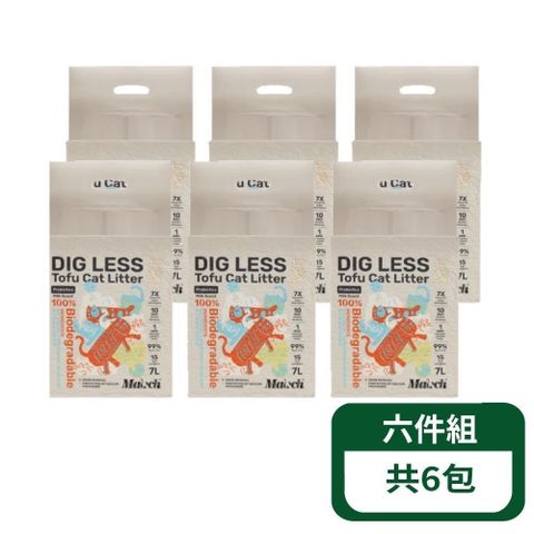 【喵趣】益菌奶香消臭豆腐貓砂-7L (1.5mm)；6包組