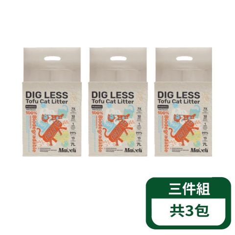 【喵趣】益菌奶香消臭豆腐貓砂-7L (1.5mm)；3包組
