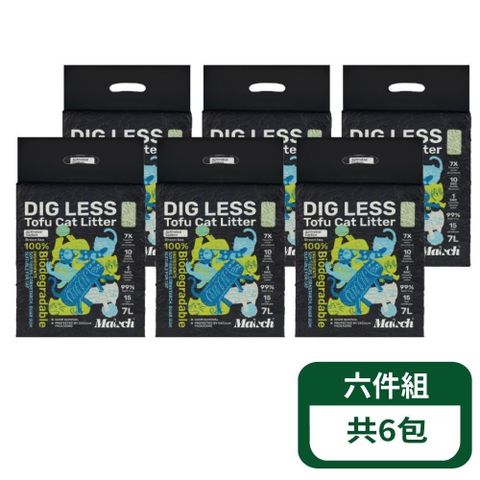 【喵趣】碳淨茶酚消臭豆腐貓砂-7L (1.5mm)；6包組