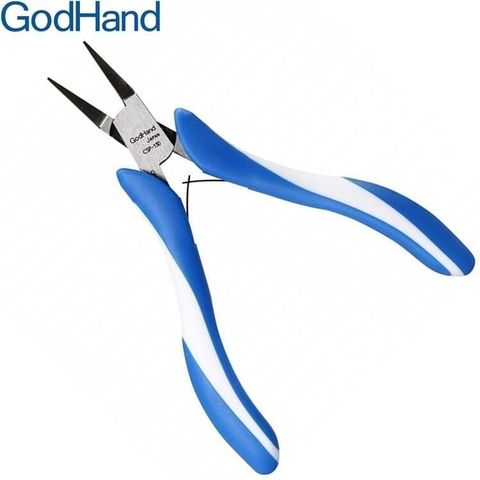 日本神之手GodHand先細平口鉗GH-CSP-130(刃面合寬0.7mm)神の手超小平嘴鉗蝕刻片彎折
