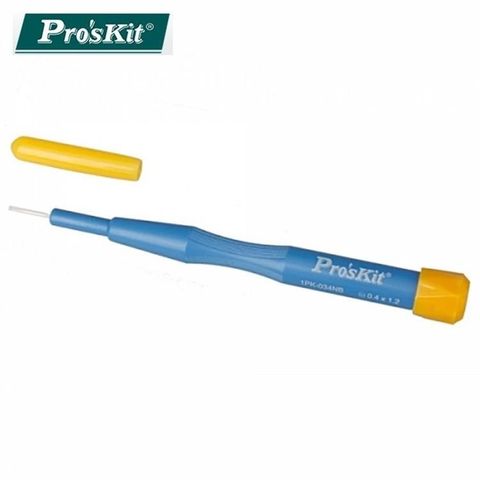 ProsKit 寶工 【南紡購物中心】 台灣品牌ProsKit陶磁調整起子1PK-034NB(-0.4x1.2mm)小尺寸十字起子ZrO2氧化鋯材質堅硬陶瓷小size刀具螺絲起子螺絲批螺絲刀適工業用高頻電路等