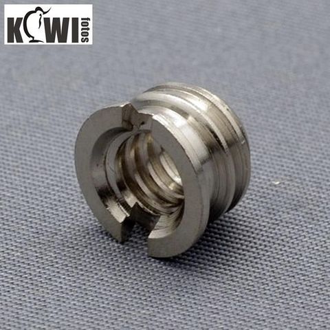 Kiwifotos 【南紡購物中心】 母1/4吋轉成公3/8吋螺絲帽SCREW B(不鏽鋼,將公1/4英吋螺絲轉成3/8英吋公螺牙即將細牙轉粗