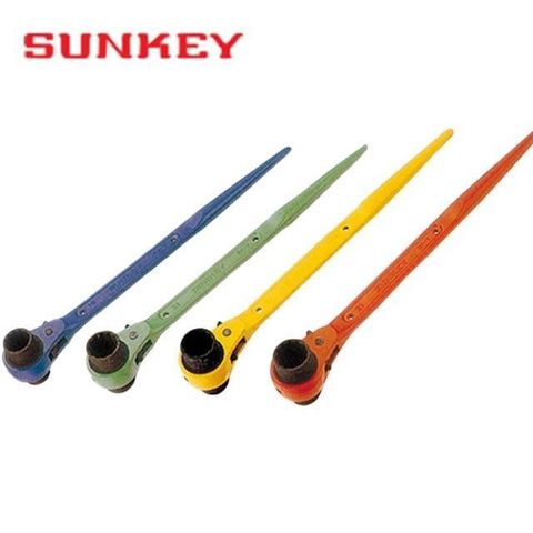 SUNKEY 【南紡購物中心】 日本原裝進口 NRW-1721 彩色尖尾梅花板手 17*21mm