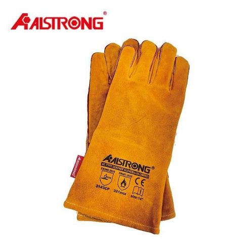 【ALSTRONG】台灣A牌 牛皮電焊手套 防火線縫製 附內襯