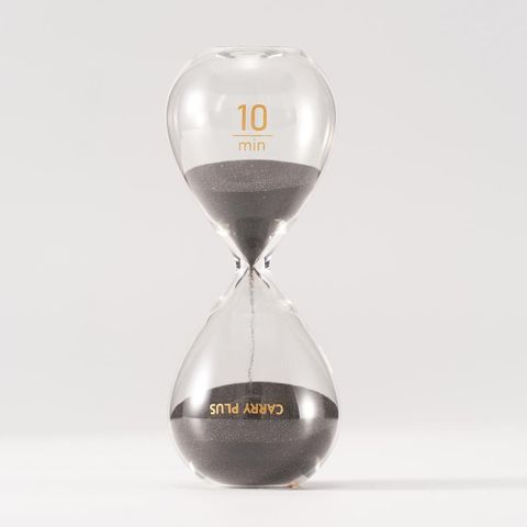 【CarryPlus】極簡美學10分鐘沙漏- 沉穩黑 10mins Timer