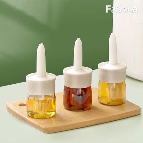 【南紡購物中心】 FaSoLa 料理幫手三合一矽膠油刷瓶 醬刷瓶 200ml