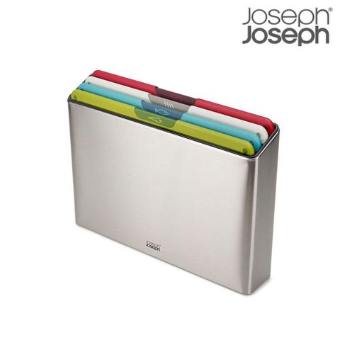 【Joseph Joseph】 Folio系列 分類砧板四件組-繽紛(不鏽鋼底座)