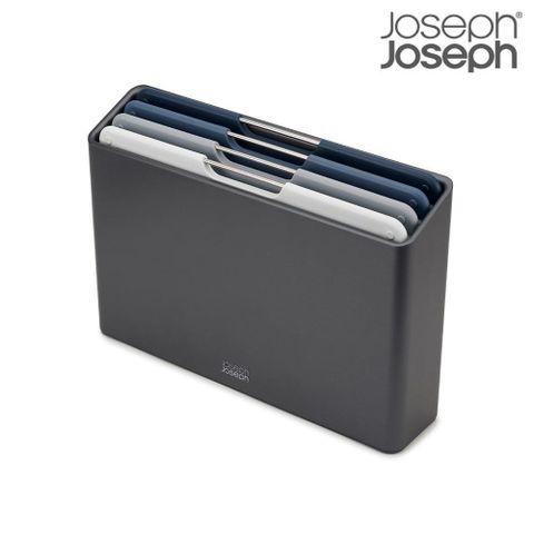 【Joseph Joseph】 Folio系列 砧板四件組-墨灰(大)