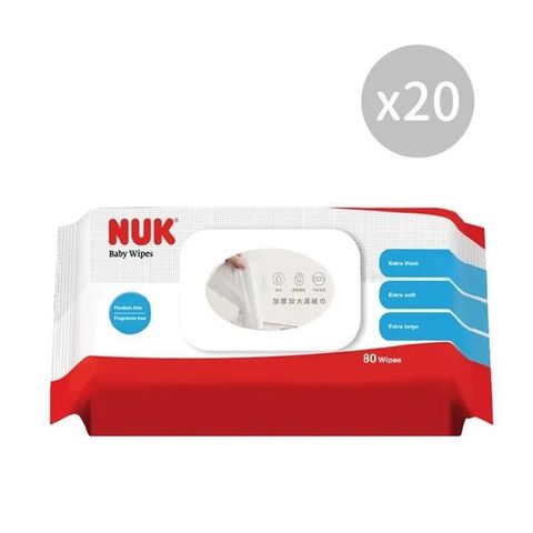 NUK 濕紙巾 含蓋 80抽x20包_箱購