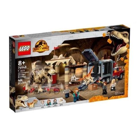 【南紡購物中心】 76948【LEGO 樂高積木】Jurassic 侏儸紀系列-霸王龍和野蠻盜龍逃脫