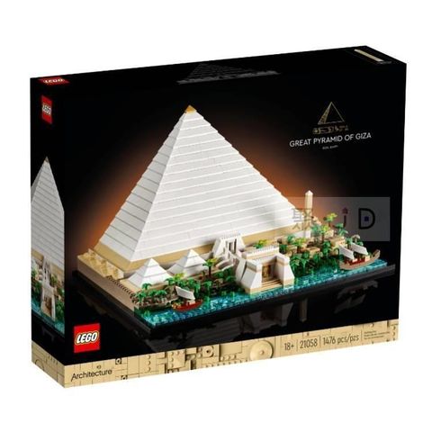 【南紡購物中心】 【LEGO 樂高積木】Archi 建築系列-埃及吉薩大金字塔(特) 21058