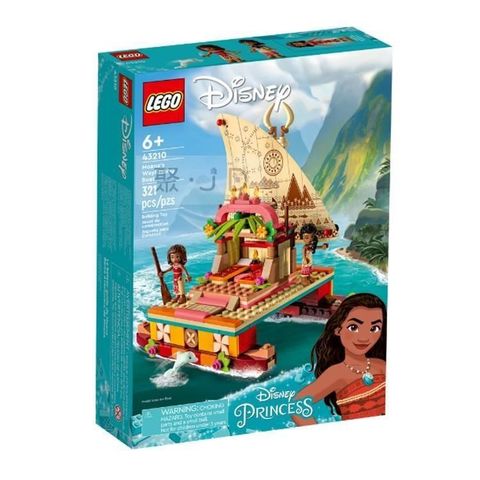【南紡購物中心】 【LEGO 樂高積木】Disney迪士尼系列-莫娜的雙殼船(6) 43210