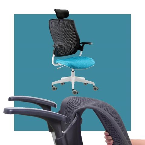 【舒樂活 4Health】舒背椅 — 居家人體工學辦公椅（高背）