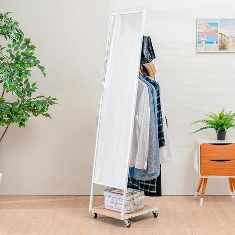 【天空樹生活館】日系極簡吊衣活動立鏡(II)