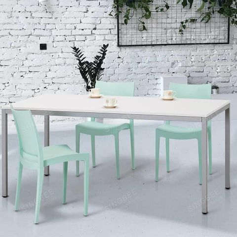 【SingBee 欣美】SB228P 洽談椅(餐椅 靠背椅 塑膠椅 休閒椅)