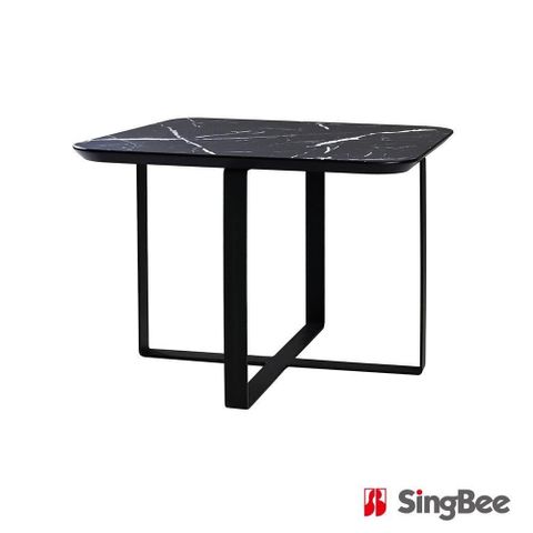 SingBee 欣美 石紋方型單層茶几CT60S(子母茶几 咖啡桌 客廳桌 桌子 茶几組合 置物桌)