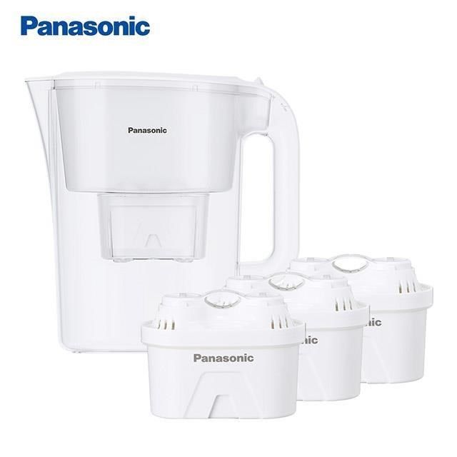 Panasonic 國際牌 Panasonic_國際牌<br />TK-CNP55-W 3.5L雙口速淨濾水壺-白+濾芯*3