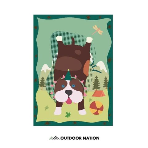 Outdoor Nation 戶外萬用毯 /只想出門凹鬥犬