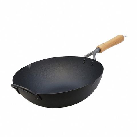 煌｜凹凸雙面網紋單柄炒鍋 36cm
